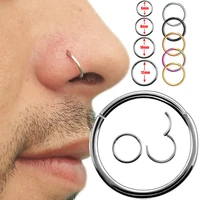681012mm stainless steel no allergic nose ring seamless lip clip earring piercing body jewelry nose rings earrings jewelry