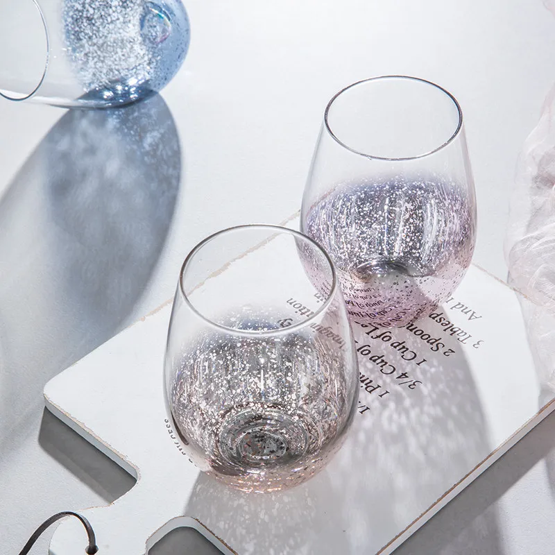 Скандинавские прозрачные стеклянные чашки со звездами термостойкие пивные