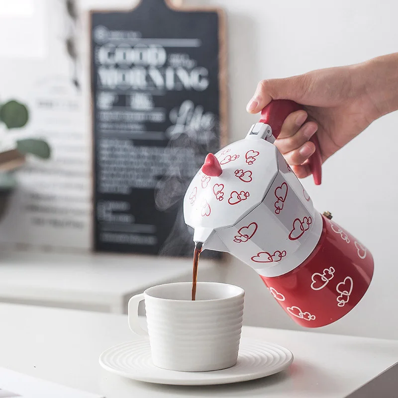 Кофеварка для приготовления мокко алюминиевый Перколятор итальянского эспрессо