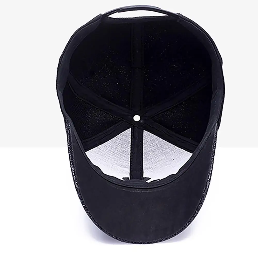 Бейсболка унисекс с вышивкой блестками и сеткой | Аксессуары для одежды