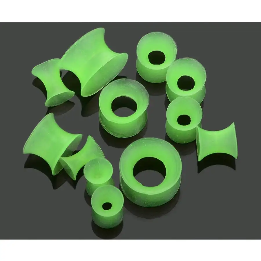 Оптовая продажа 12 шт./лот силиконовый Растяжитель ушей расширитель заглушки и