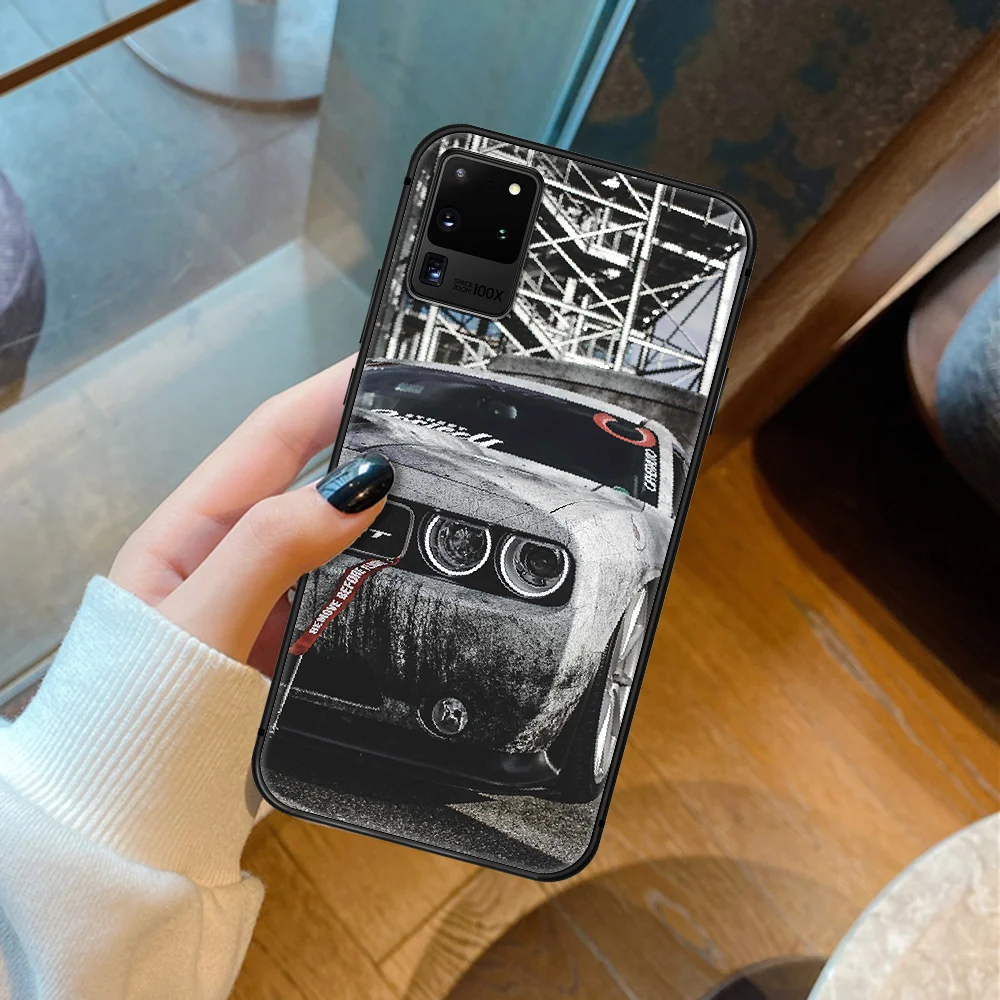 

Dodge Challenger SRT Sport Car Phone Case For Samsung Galaxy S 6 7 8 9 10 E 20 UITRA FE 21 Edge Note 8 9 10 Plus black
