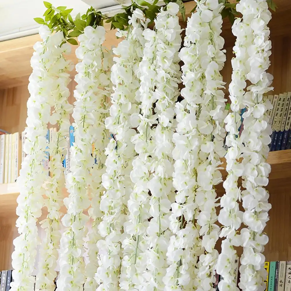 

1Pc Artificial Plant Wall Hanging Flower Vines Wedding Party Garden Home Decor