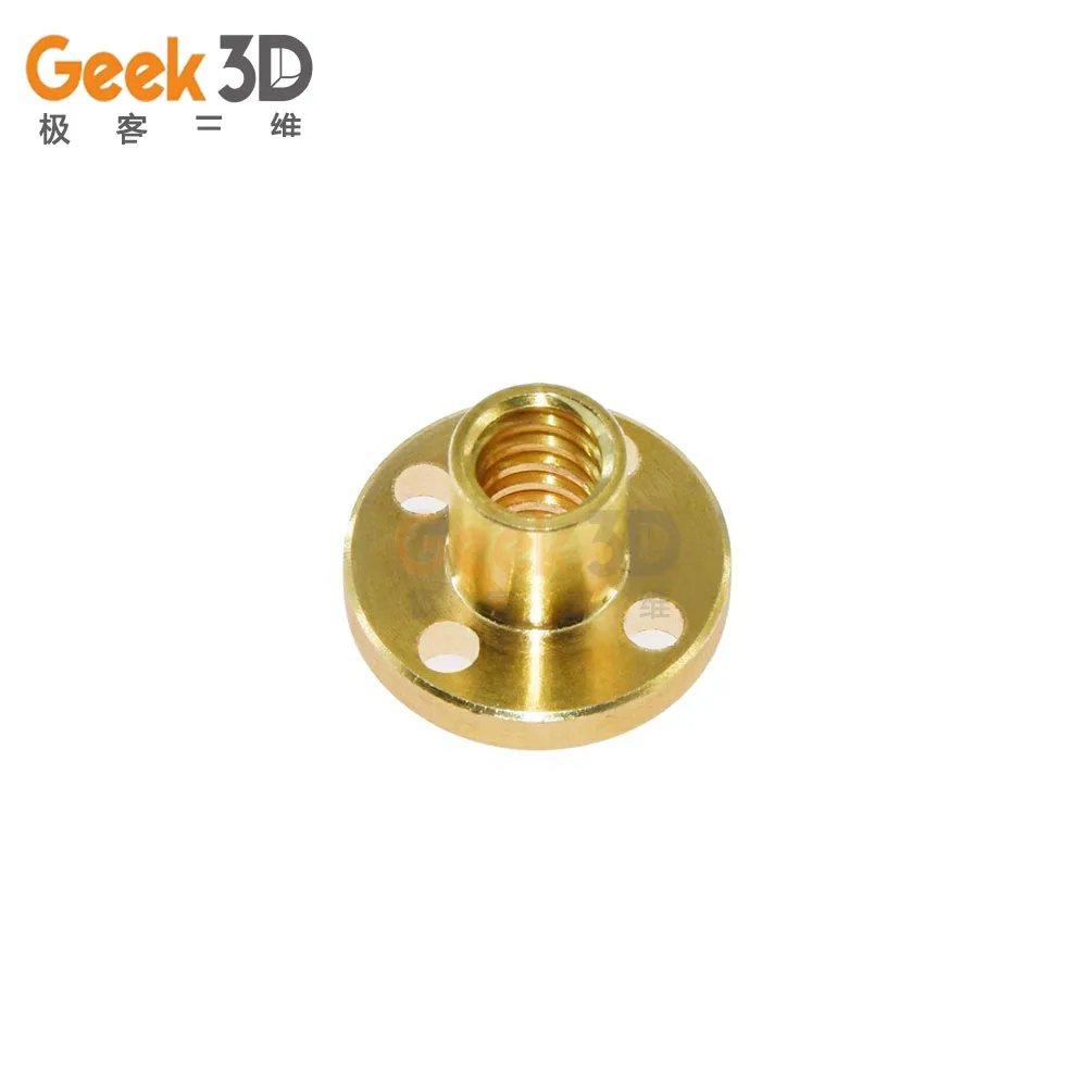 Geek 3D 8 винтовая гайка из латуни 22 мм гайки с фланцем для станка ЧПУ принтеры