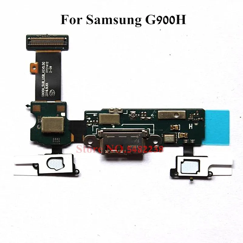 

Оригинальная док-станция с USB-портом и гибким кабелем для Samsung G900H, штепсельная плата зарядного устройства с возвратным датчиком для замены м...