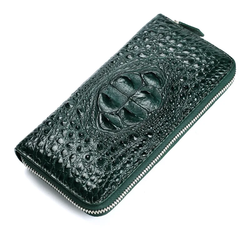 Модная обувь из крокодиловой кожи фирменный женский кошелек роскошный длинный