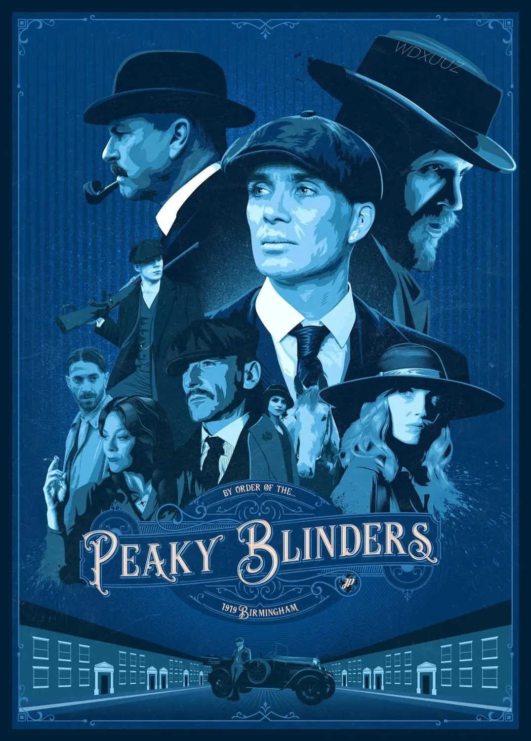 3 Популярный британский Бандитский Гангстер сериал Peaky Blinders семейная декоративная живопись постер настенное искусство без рамки o872 - Цвет: 3