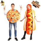 Вечеривечерние для взрослых женщин костюм хот-дога маскарадный костюм для мужчин печенье костюмы косплей печенье комбинезон для взрослых хэллоуивечерние
