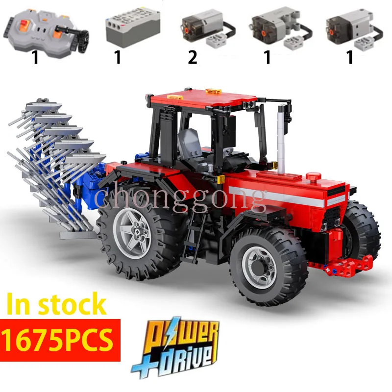 

Cada NEW Remote Control Multifunctional Farmer Car 1675pcs Building Blocks Bricks Children toys Birthday Gift Christmas Gift Set