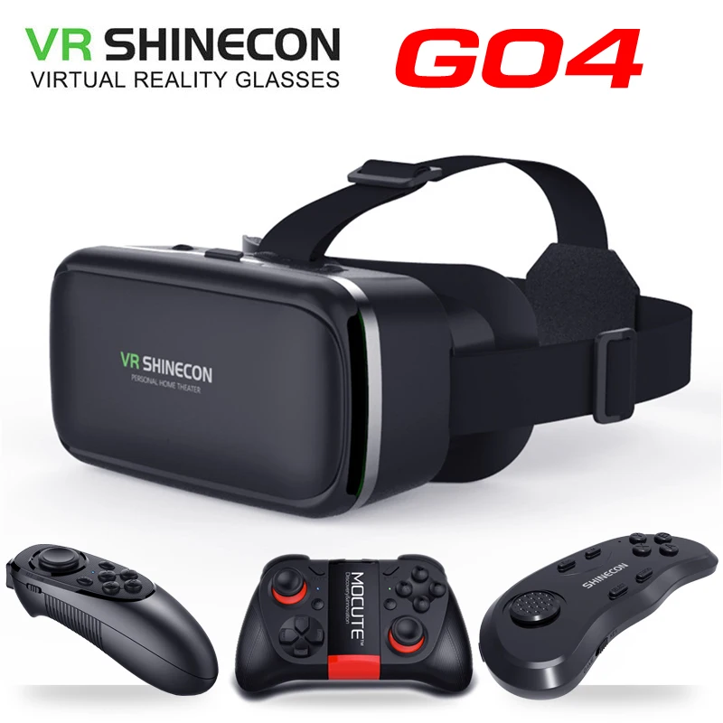 Original VR shinecon SC-G04 Standard edition and 3D VR game virtual reality 3D VR glasses helmets Optional controller