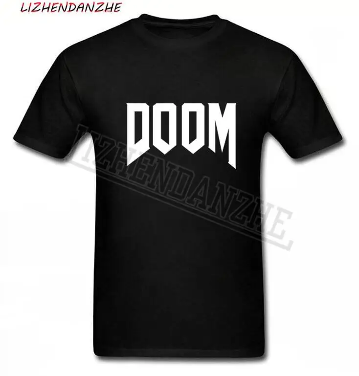 Фото Летняя новая брендовая модная футболка Doom Мужская неофициальная из 100% хлопка для Летняя новая брендовая модная футболка Doom Мужская неофициальная из 100% хлопка для