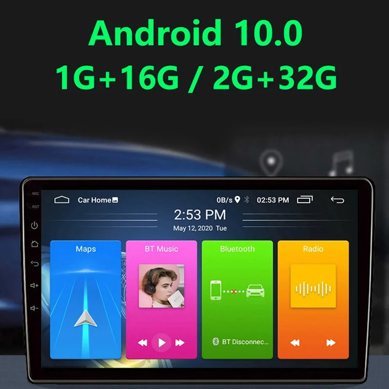 Автомобильный видеопроигрыватель на Android 10 автомобильный стерео-проигрыватель