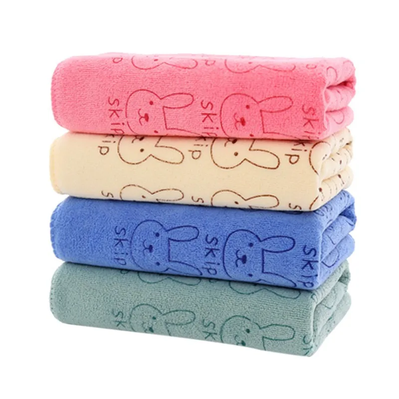 Детское Хлопковое полотенце милое детское банное с мультяшным животным и