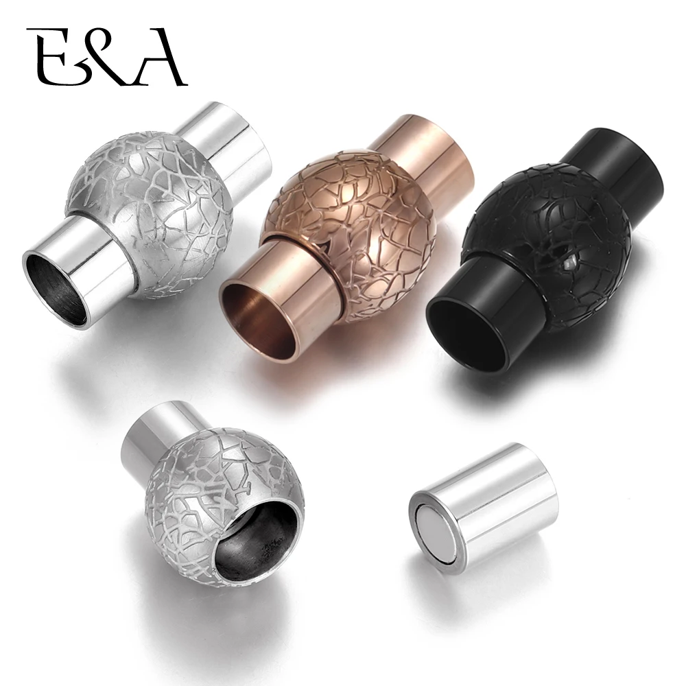 Нержавеющая сталь Магнитная застежка отверстие 6 мм кожаный шнур застежками