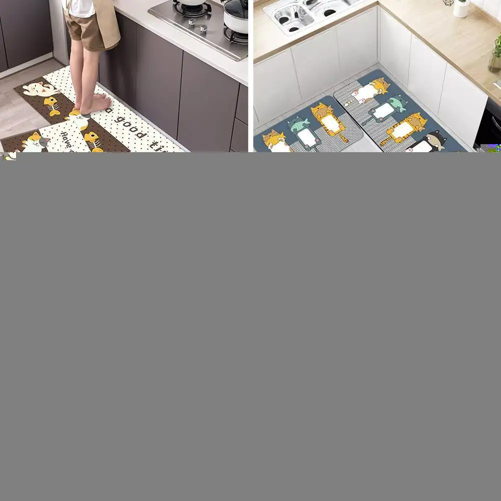 

Современный кухонный коврик, противоскользящий ковер для коридора, спальни, гостиной, ванной комнаты, Q0e5