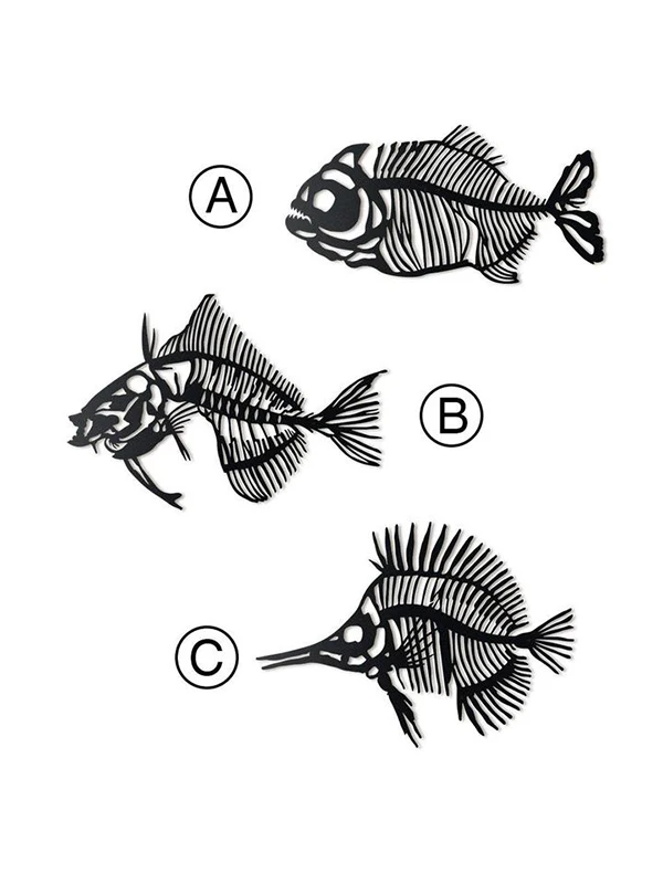 

Fishbone Metal Wall Table