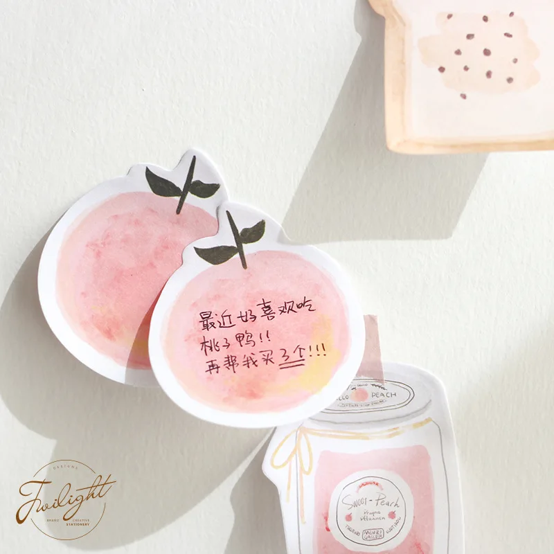 Креативный милый липкий блокнот для заметок девочек вкусное сообщение Kawaii