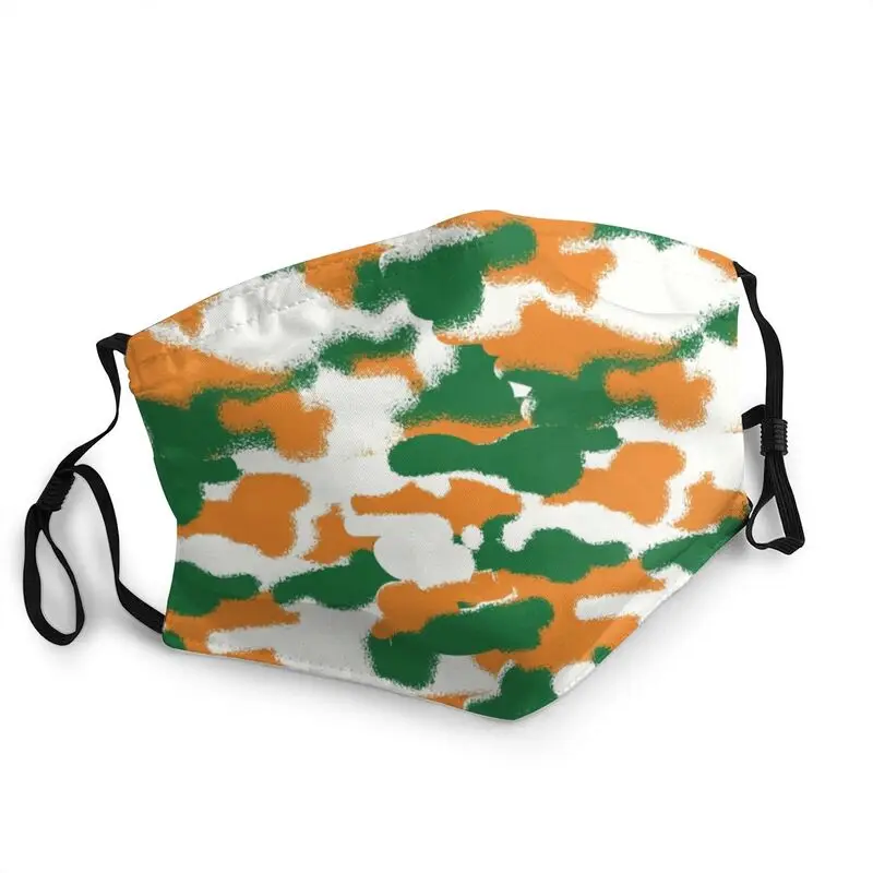 

Маска камуфляжная унисекс для взрослых, дышащая камуфляжная защитная маска с граффити в Ирландском стиле, респиратор