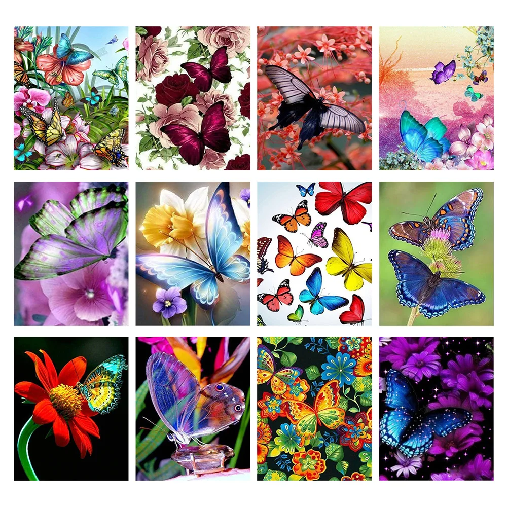 

New 2025 Diamond Embroidery beautiful flowers Handmade Diamond Painting Village Needlework Mosaic Cross Stitch Home Decor