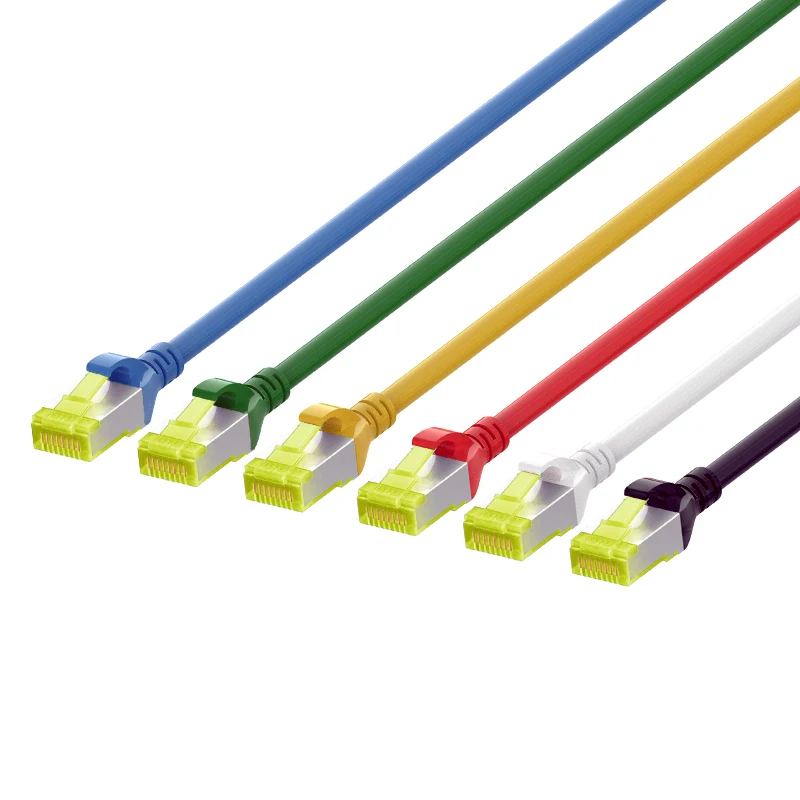 (5 шт./упак.) 10G CAT6A SFTP сетевой RJ45 патч корд экранированный LSOH Ethernet Cat 6A планка со