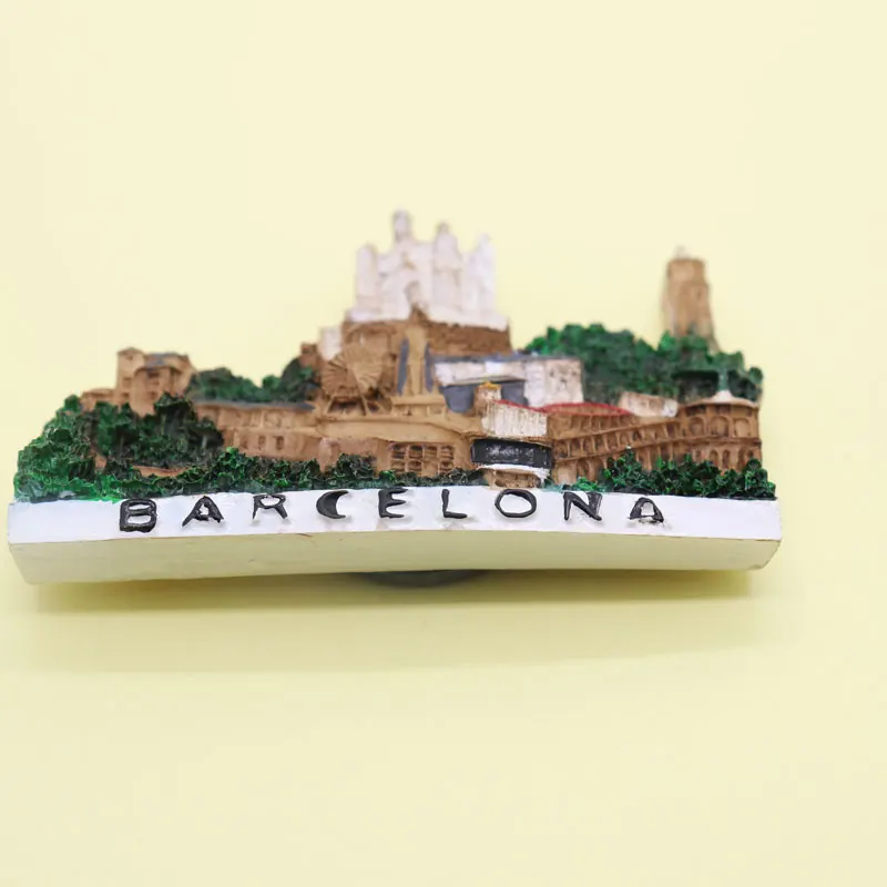 Магнит для холодильника Барселона сувенирное здание искусство ремесла резины стерео подарок кухня дом декор магнитная наклейка.