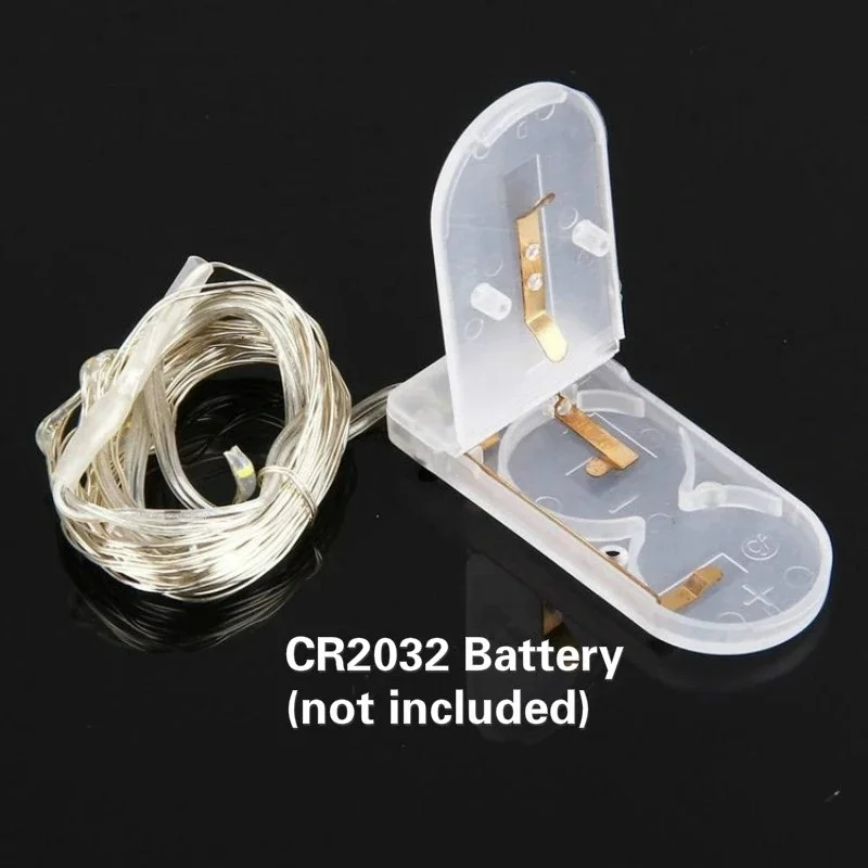 

Holiday string Light 5M 50 LED Creative 8 Colors CR2032 Button Battery Box of Copper Lamp Series Mini Small Decorative lights