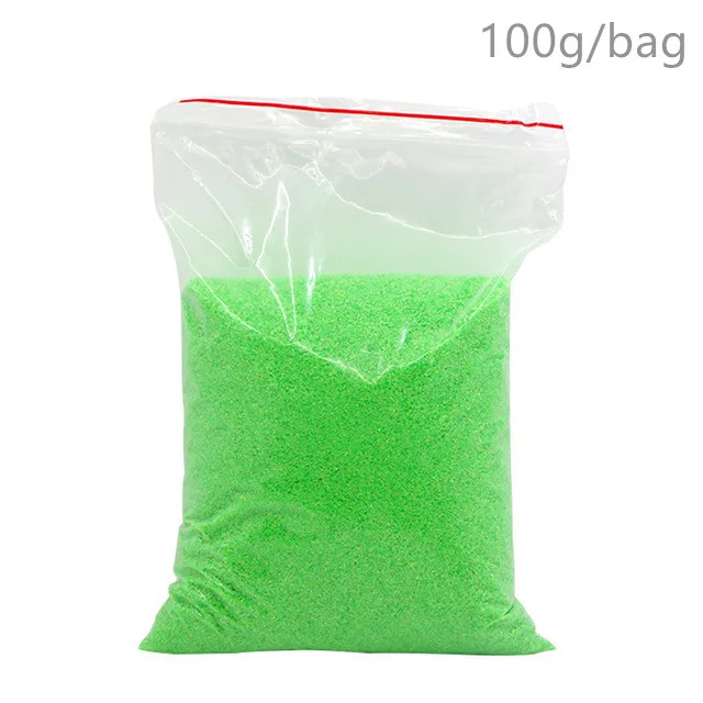 100g Green 100 г не влажный волшебный песок для детей игрушки Красочные Марс, Космический песок слизь Крытый играть забавная обучающая игрушка для Дети Детские подарки - Цвет: 100g Green