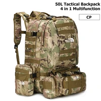 brand outdoor military tactics rucksacks 50l waterproof backpack sports camping hiking trekking fishing hunting bags equipment