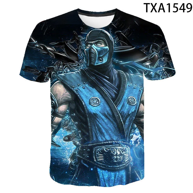 

2021 new summer Mortal Kombat T-shirt 3D printing men's and women's children's T-shirts, short-sleeved casual tops, cool T-shirt