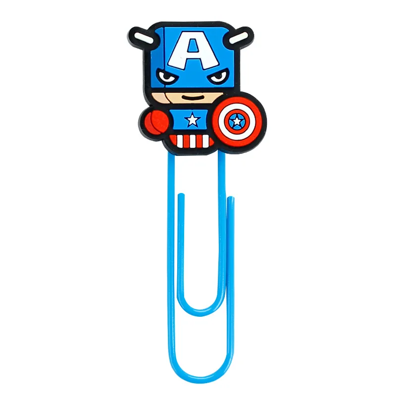 Закладки для книг с супергероями Марвел бумажные зажимы школы учителя держатели