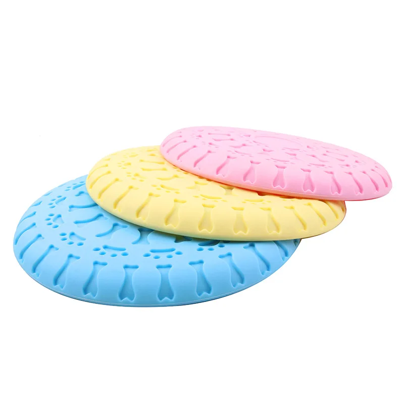 Pet Dog Flying Discs Interactive Toy Training Chew Outdoor Emergency Bowl Supplies | Дом и сад