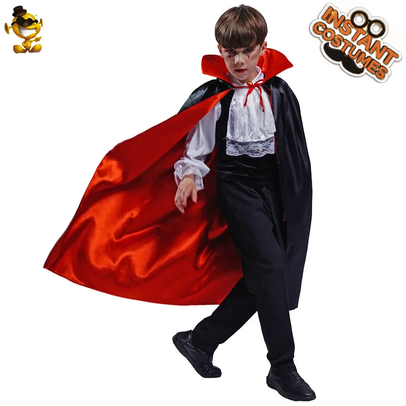 

Halloween Cosplay Vampire Boy Party Costume New Style Hot Sale Carnival Fancy Dress Costume Children Stage Performance Clothing