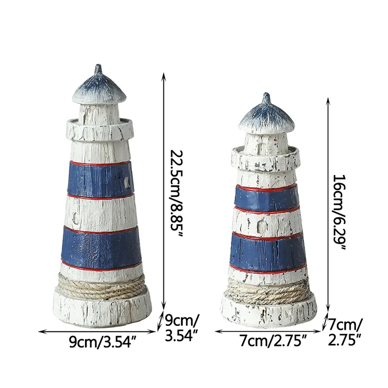 

European Retro Creative Lighthouse Resin Ornaments Home Wine Cabinet Desk Window Decoration Shooting Props Home Decoration