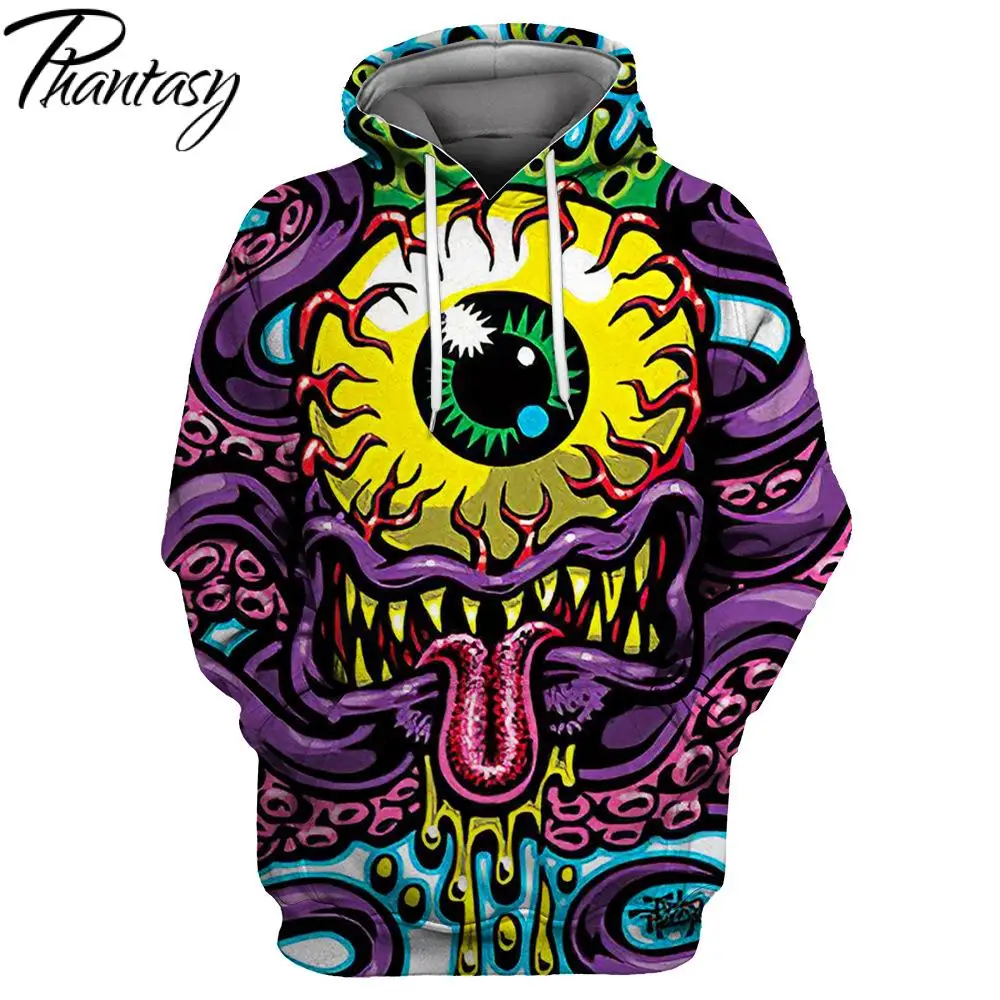 

Phantasy 2020 Printed Hoodies Men Women 3D Sweatshirt Fashion Hoodies Cool Hip-Hop Hoody Funny Print Tracksuit Men