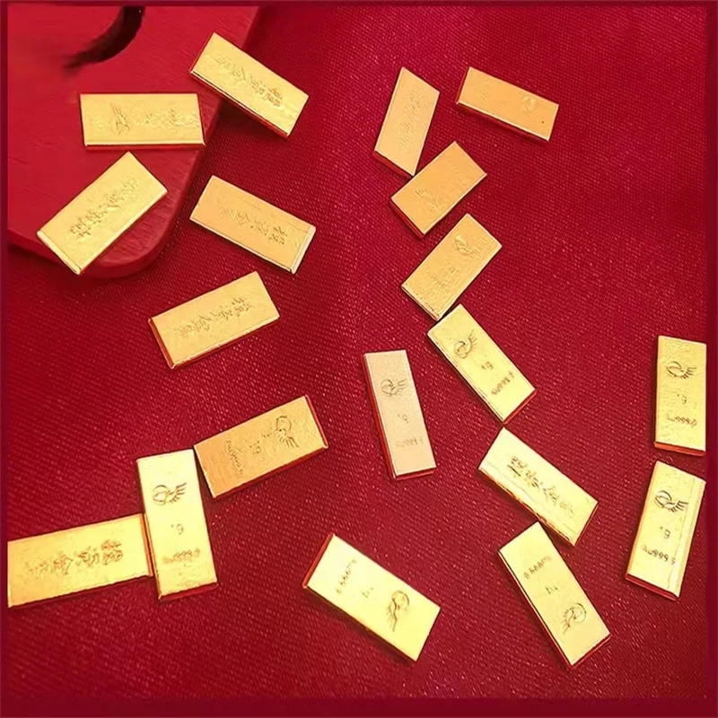 Инвестиционный маленький золотой слиток из чистого золота 9999 пробы сырье 1 г