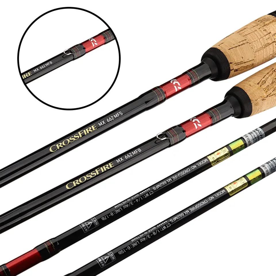 Рыболовная удочка DAIWA CROSSFIRE MX Спиннинг/кастинговое удилище 1 68 2 43 м алюминиевая