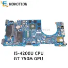 NOKOTION CN-02D5TK 02D5TK 12309-1 F53D4 для Dell Inspiron 17R 7737 17,3 дюймов материнская плата для ноутбука I5-4200U GT 750M 2 ГБ GDDR5