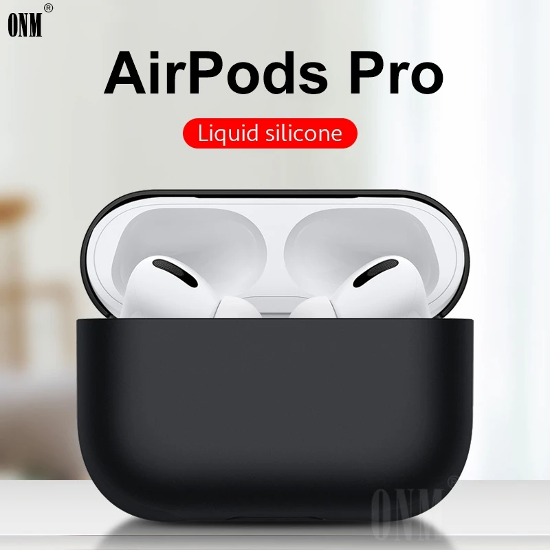 Жидкий силиконовый чехол для APPLE AirPods Pro 2 3 защитный и ультра тонкий беспроводной