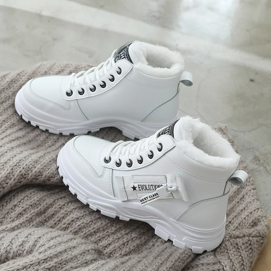 Женские зимние ботинки новинка 2021 модная обувь с высоким верхом повседневные