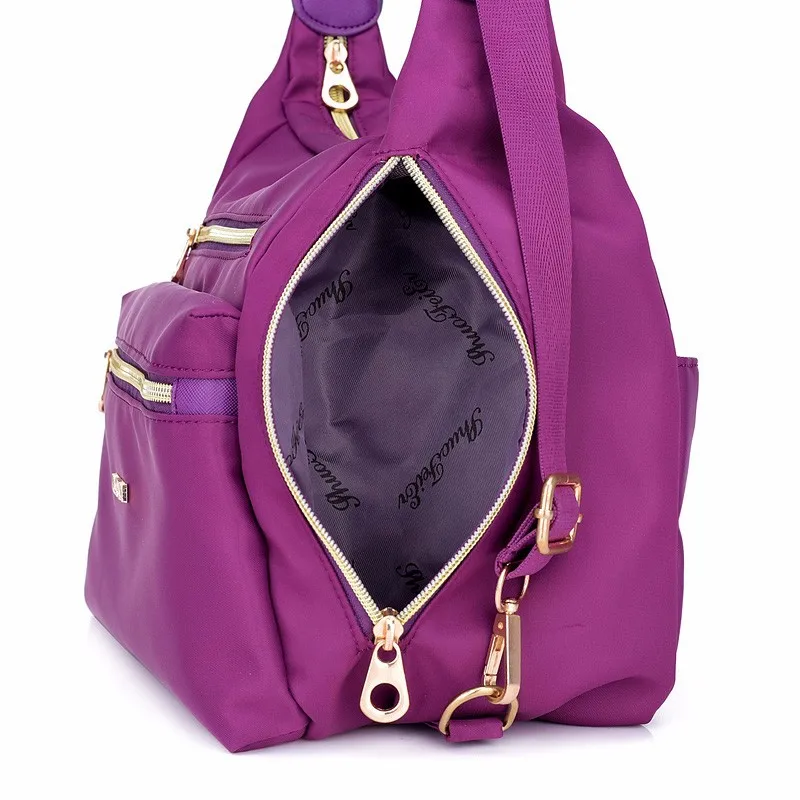 

Nylon Shoulder Bag Women Waterproof Crossbody Bag Large Capacity Messenger Bag Multifunction Travel Female Handbag Lady Purse