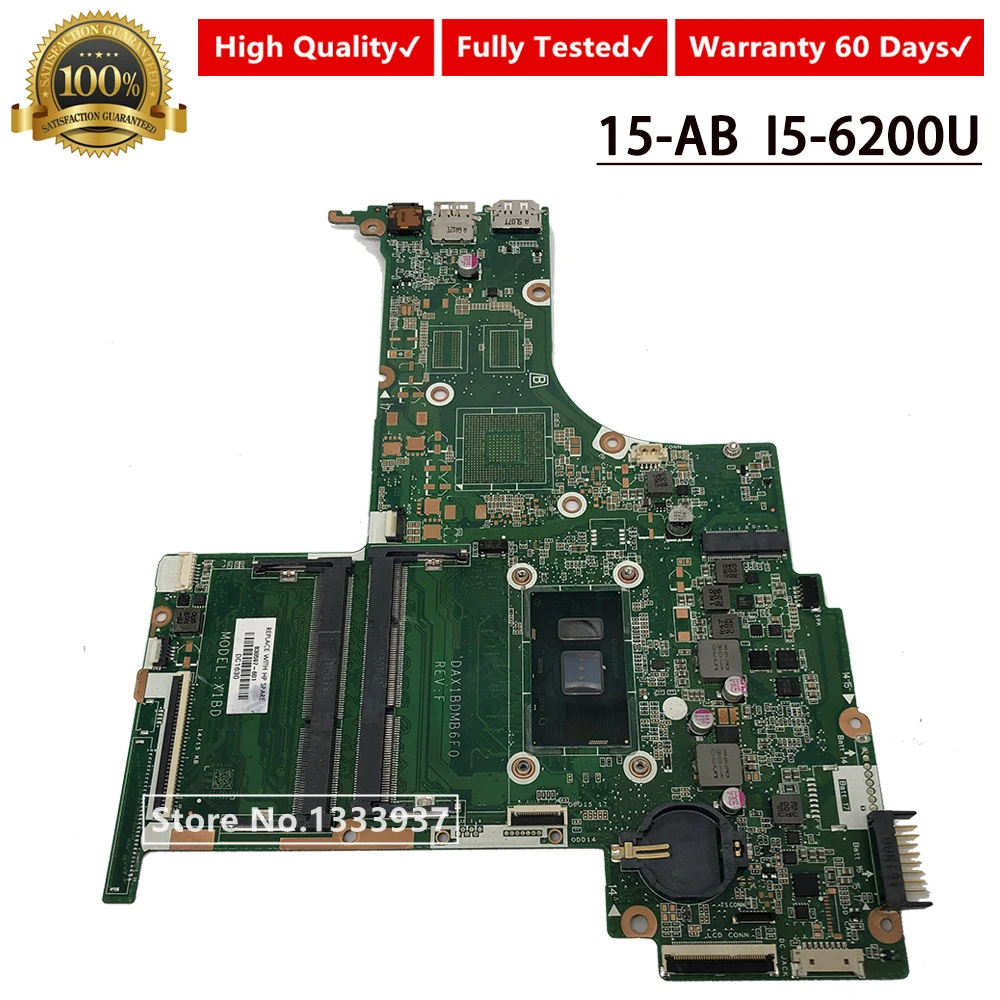 Для струйного принтера HP Pavilion 15-AB 15T-AB X1BD Материнская плата ноутбука 830597-001 830597-601
