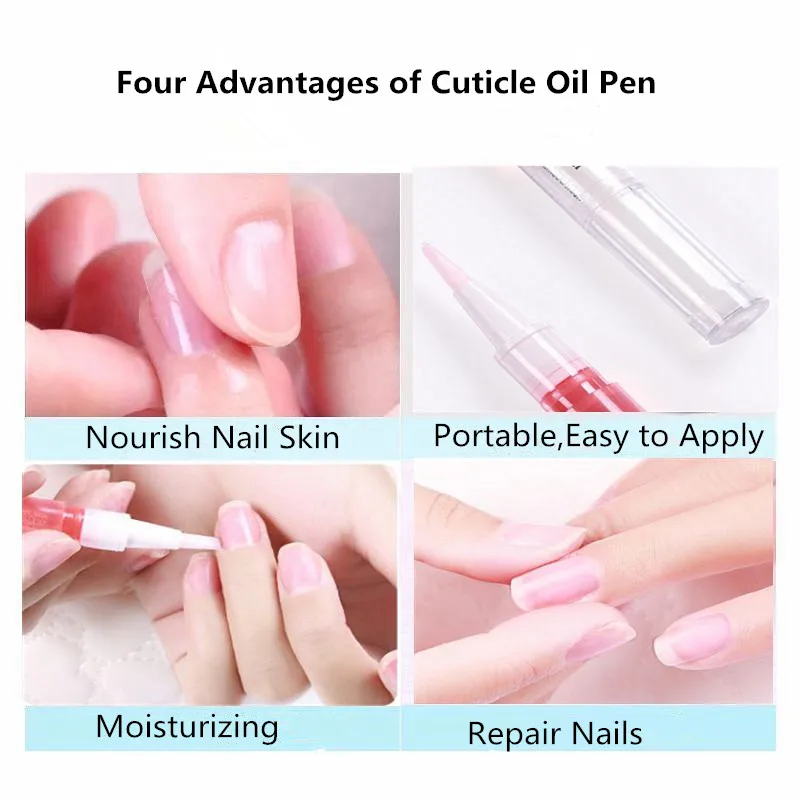 15 шт./лот ручка с маслом для кутикулы Лечение ногтей омоложение масло питание