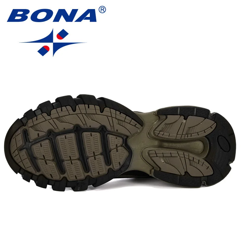 

BONA 2020 New Designers Popular Style Cow Split Sneakers Men Running Shoes Outdoor Walking Sport Shoes Man Krasovki Comfortable