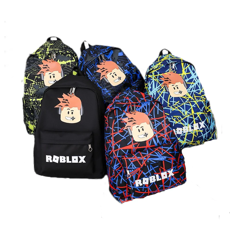 Рюкзак ROBLOX с мультяшным принтом для подростков детские школьные ранцы мальчиков