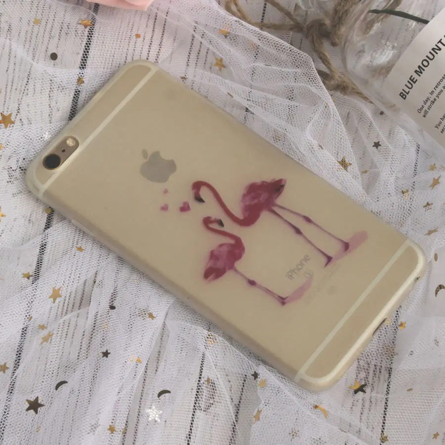 Светящийся мягкий чехол для телефона из ТПУ с принтом Чехлы iPhone 7 8 6 6s плюс