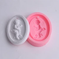 diy angel shape aromatherapy plaster mold fondant cake chocolate molds soap decorating silicone mould handmade clay crafts