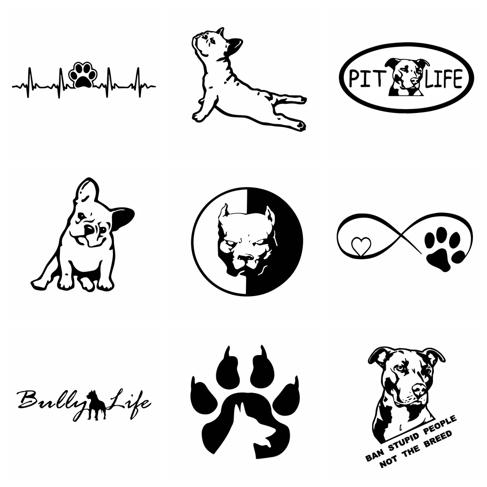 10 видов стилей Смешные автомобильные наклейки с собаками и отличительные знаки