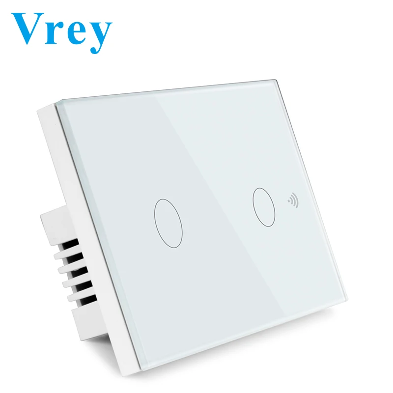 Умный сенсорный выключатель VREY WiFi настенный с дистанционным управлением одним