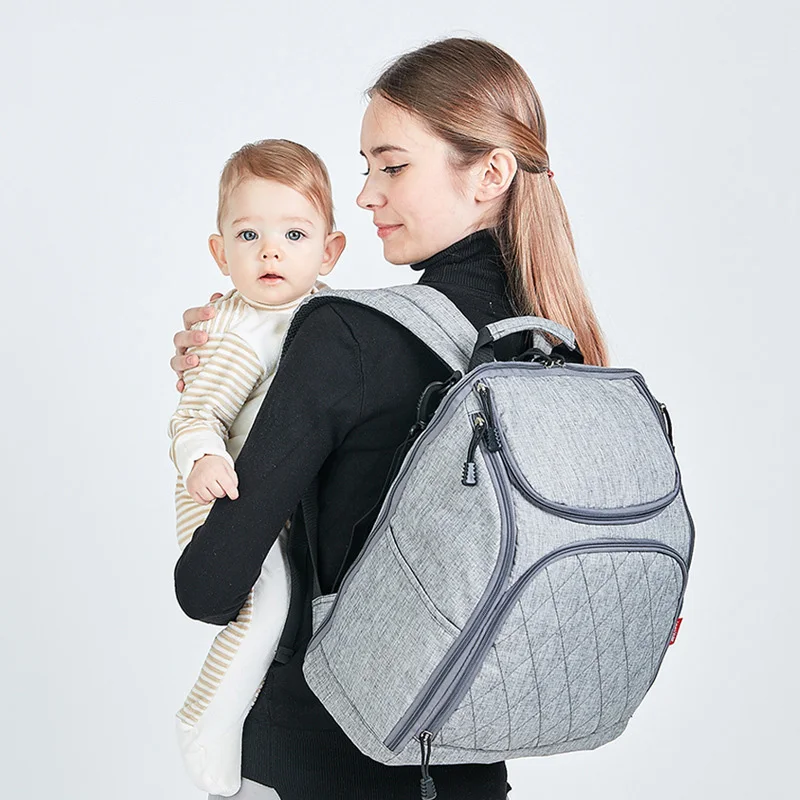 

Multifunctional Widen Double Shoulder Mommy Bag Baby Outing Bag Waterproof Backpack Light Handbag Diaper Bag Baby Carriage Bag