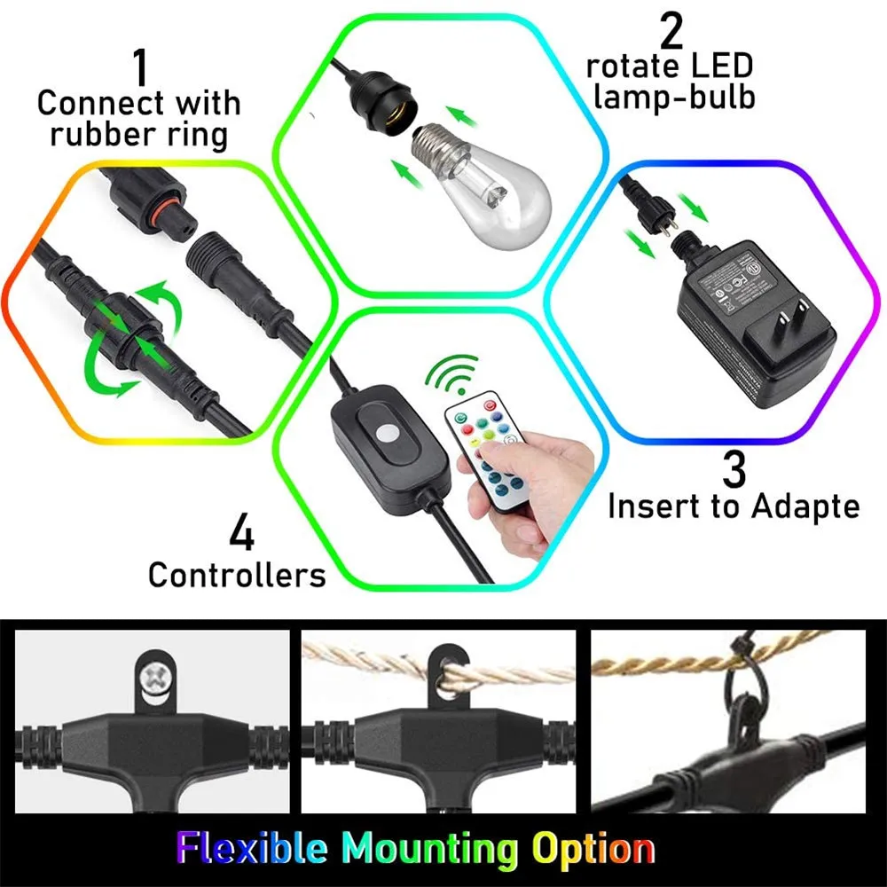 Цветная (RGB) светодиодный наружные огни Водонепроницаемый с коммерческий Класс